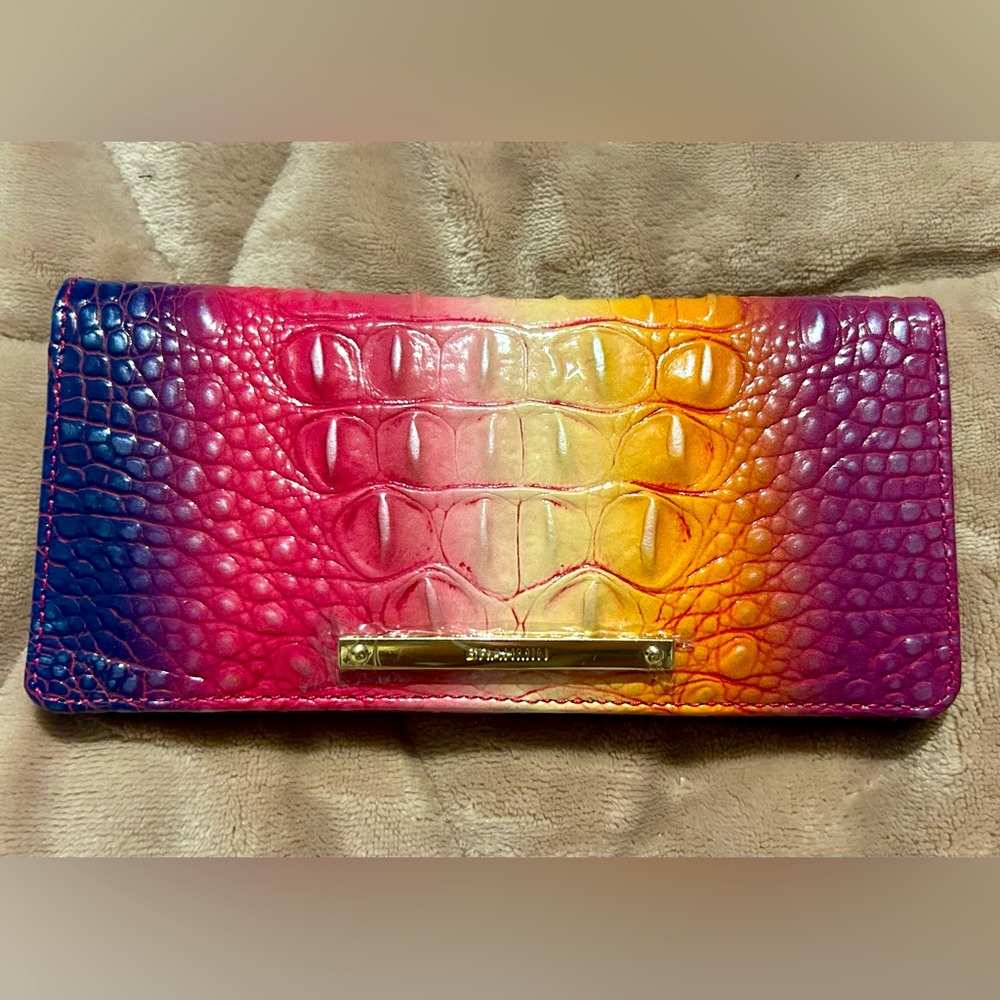 NWT SOLD OUT Brahmin Ady Wallet in Confection Ombré Melbourne